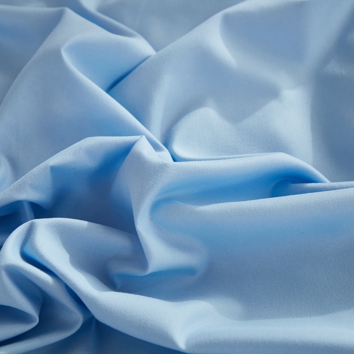 91家纺网 家纺一手货源 找家纺 啊雅家居 2026新款ins简约纯色磨毛被套可订制logo 天空兰加浅灰