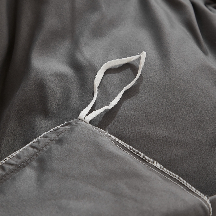 91家纺网 家纺一手货源 找家纺 啊雅家居 2026新款ins简约纯色磨毛被套可订制logo 深灰