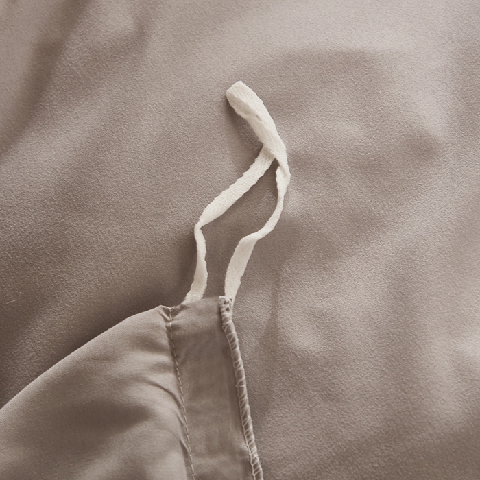 91家纺网 家纺一手货源 找家纺 啊雅家居 2026新款ins简约纯色磨毛被套可订制logo 浅灰