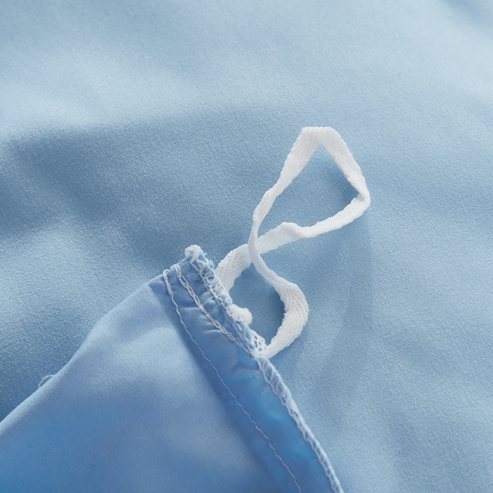 91家纺网 家纺一手货源 找家纺 啊雅家居 2026新款ins简约纯色磨毛被套可订制logo 天空兰