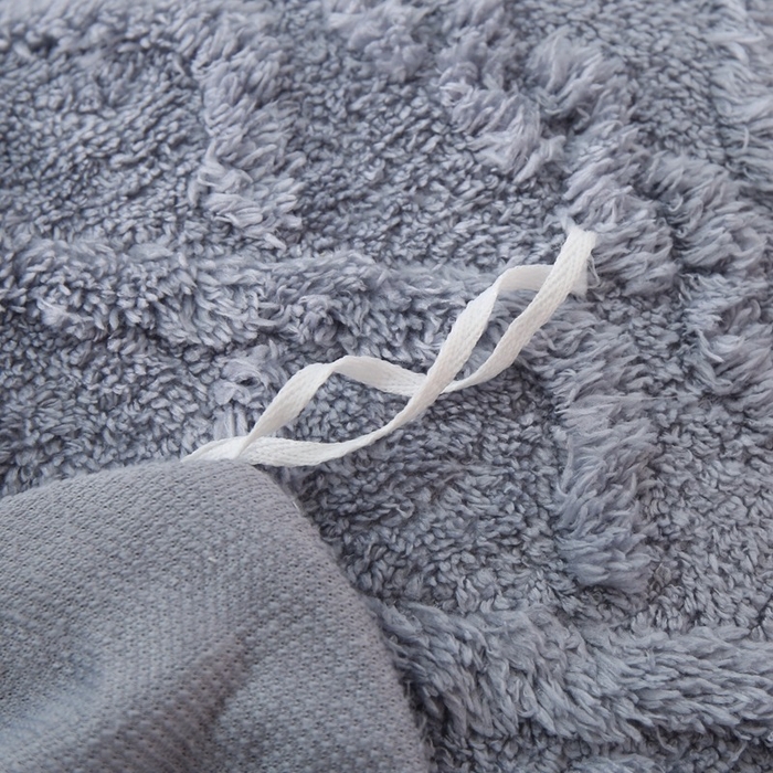 91家纺网 家纺一手货源 找家纺 啊雅家居 2026新款阳离子提花牛奶绒三件套四件套 暖提灰