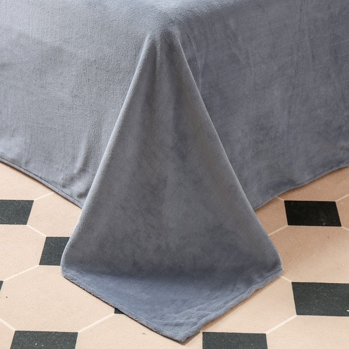 91家纺网 家纺一手货源 找家纺 啊雅家居 2026新款阳离子提花牛奶绒三件套四件套 暖提灰