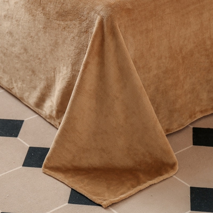 91家纺网 家纺一手货源 找家纺 啊雅家居 2026新款阳离子提花牛奶绒三件套四件套 暖提咖