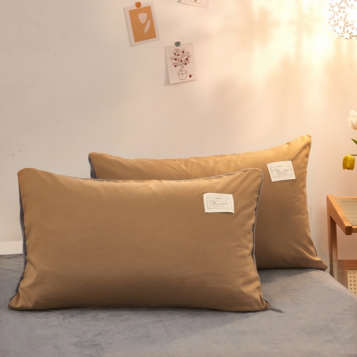 91家纺网 家纺一手货源 找家纺 啊雅家居 2026新款水洗棉加绒单面绒被套 暖咖加牛奶绒