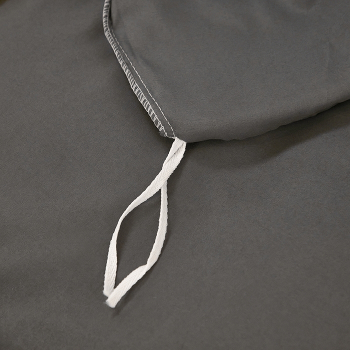 91家纺网 家纺一手货源 找家纺 啊雅家居 2026新款水洗棉加绒单面绒被套 深灰加牛奶绒