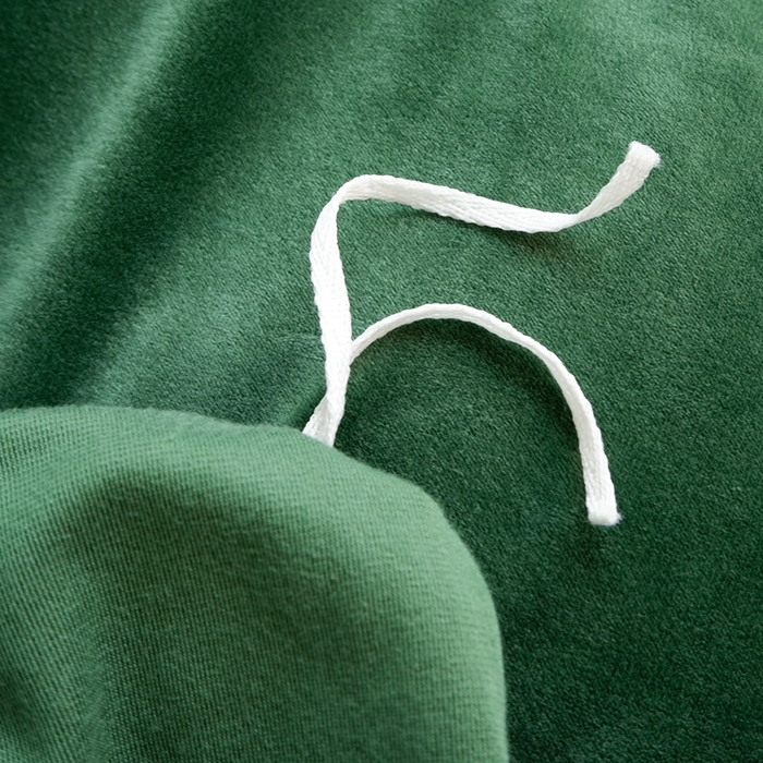 91家纺网 家纺一手货源 找家纺 啊雅家居 2026新款贝壳边宝宝绒四件套 贝壳草绿