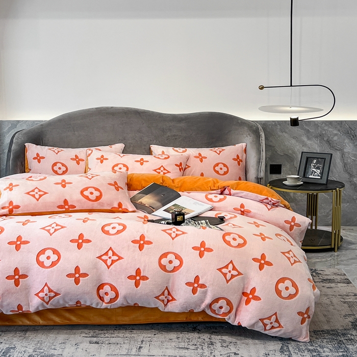 91家纺网 家纺一手货源 找家纺 （总）啊雅家居 2026新款雕花绒加宝宝绒四件套床单款床笠款