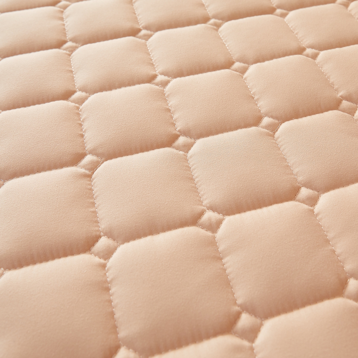 91家纺网 家纺一手货源 找家纺 月茶家纺 2026新款学生款立体面包格床垫 驼色