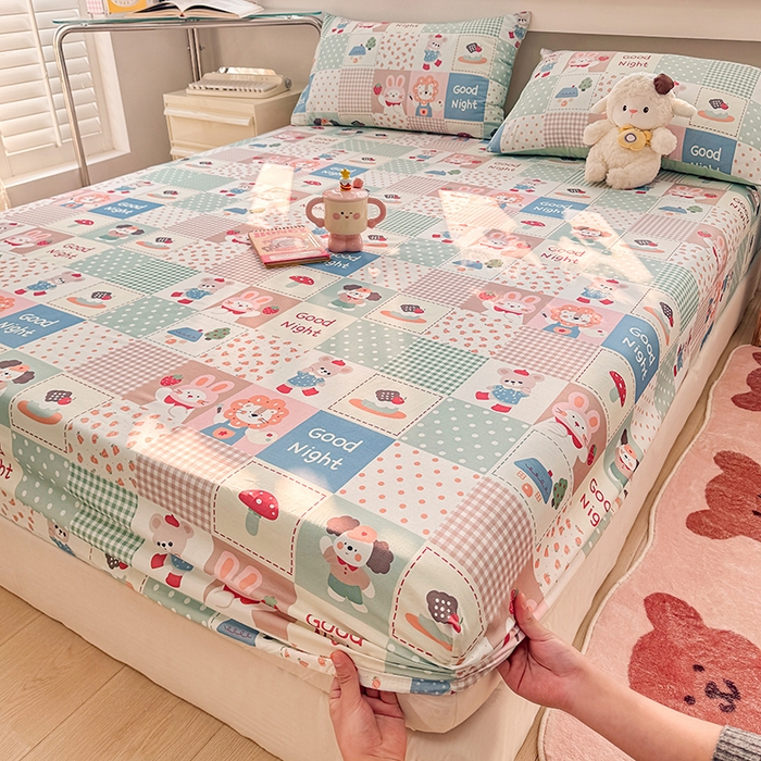 91家纺网 家纺一手货源 找家纺 缦彩 2026新款全棉纯棉印花床笠单品床笠床笠单件 宠岛乐园