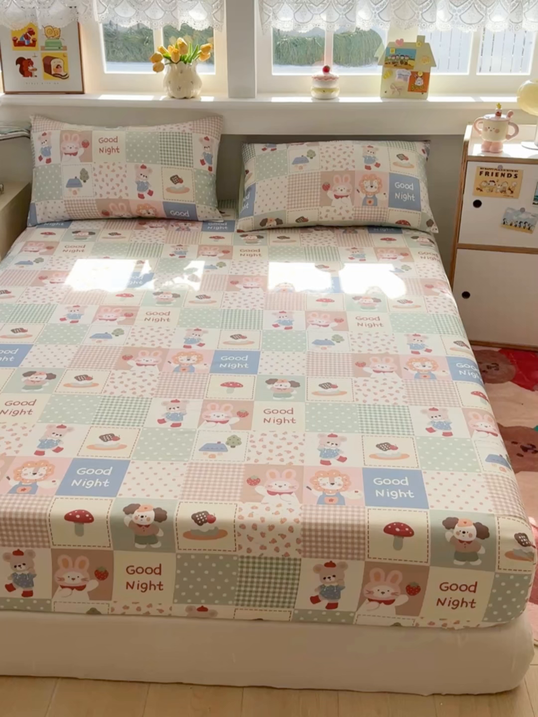 91家纺网 家纺一手货源 找家纺 缦彩 2026新款全棉纯棉印花床笠单品床笠床笠单件 宠岛乐园