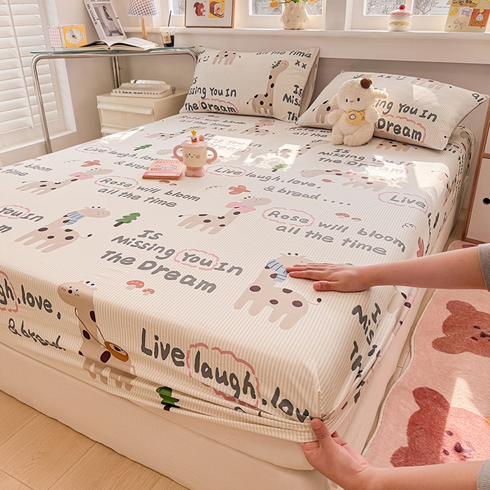 缦彩 2026新款全棉纯棉印花床笠单品床笠床笠单件 梦想家园