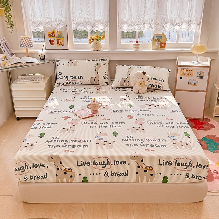 91家纺网 家纺一手货源 找家纺 缦彩 2026新款全棉纯棉印花床笠单品床笠床笠单件 梦想家园