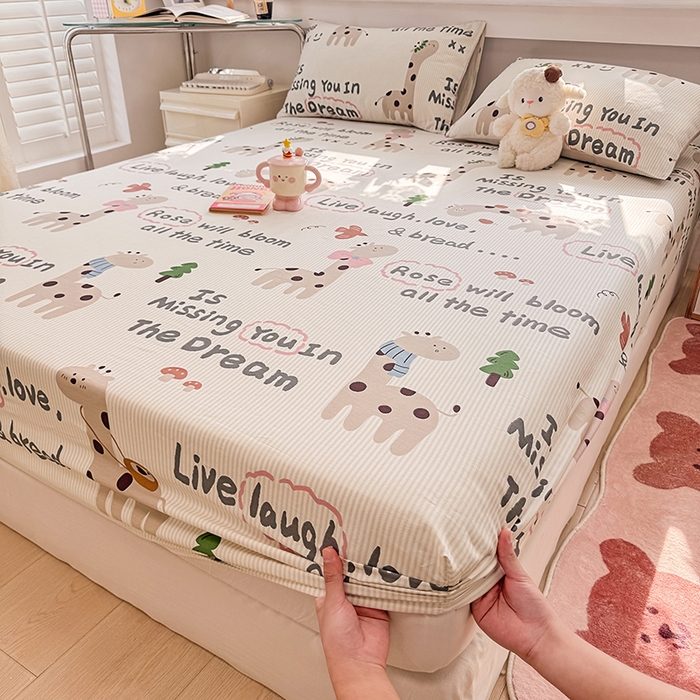 91家纺网 家纺一手货源 找家纺 缦彩 2026新款全棉纯棉印花床笠单品床笠床笠单件 梦想家园