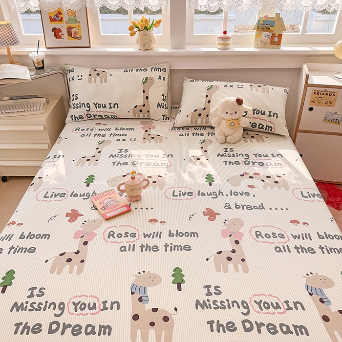 91家纺网 家纺一手货源 找家纺 缦彩 2026新款全棉纯棉印花床笠单品床笠床笠单件 梦想家园