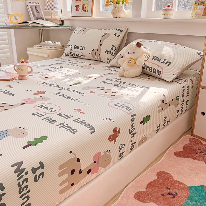 91家纺网 家纺一手货源 找家纺 缦彩 2026新款全棉纯棉印花床笠单品床笠床笠单件 梦想家园