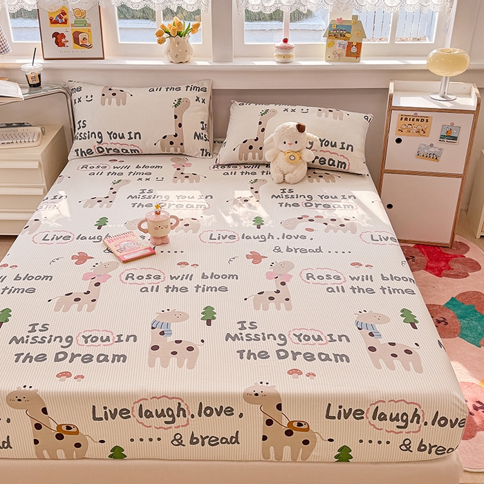 91家纺网 家纺一手货源 找家纺 缦彩 2026新款全棉纯棉印花床笠单品床笠床笠单件 梦想家园