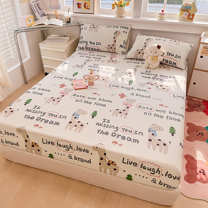 91家纺网 家纺一手货源 找家纺 缦彩 2026新款全棉纯棉印花床笠单品床笠床笠单件 梦想家园