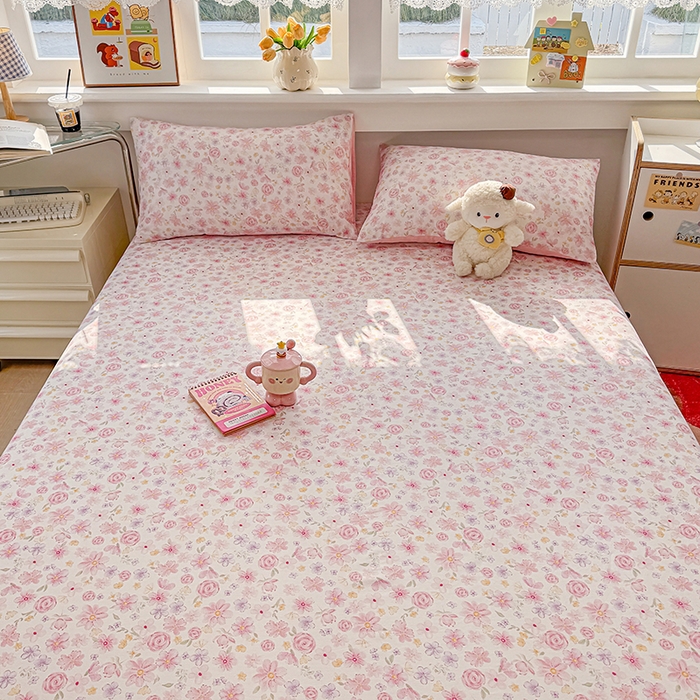 91家纺网 家纺一手货源 找家纺 缦彩 2026新款全棉纯棉印花床笠单品床笠床笠单件 春光里