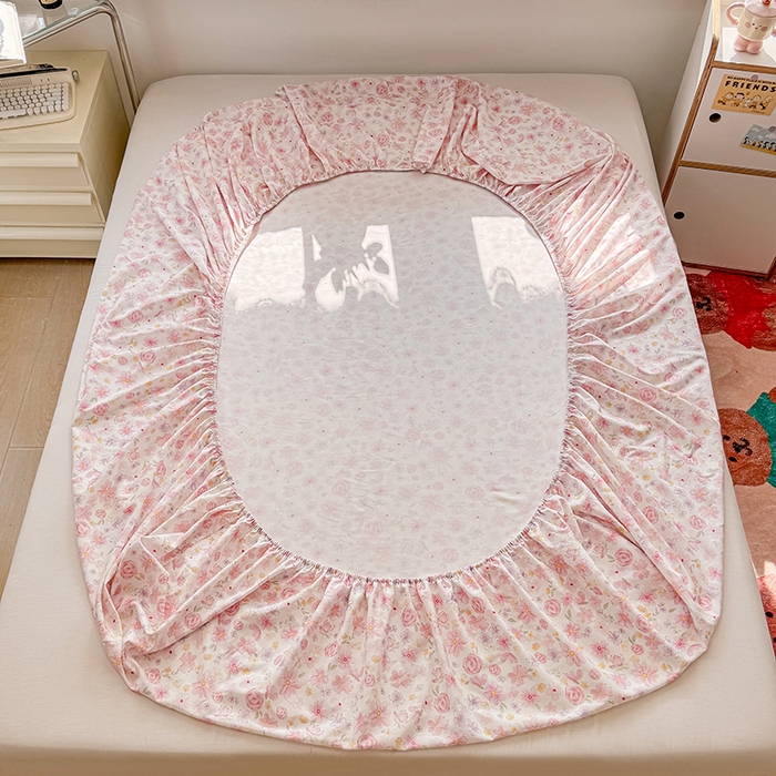 91家纺网 家纺一手货源 找家纺 缦彩 2026新款全棉纯棉印花床笠单品床笠床笠单件 春光里