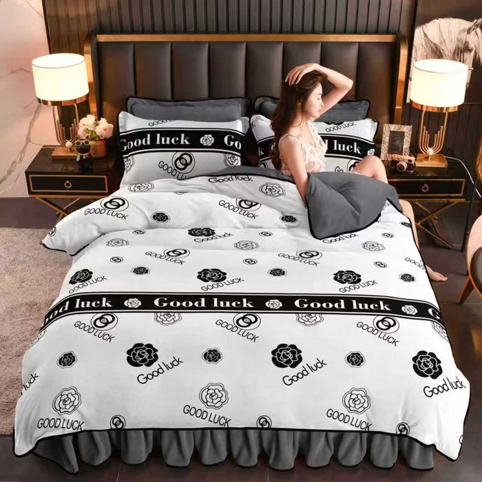 91家纺网 家纺一手货源 找家纺 （总）绒耀 2025新款高克重牛奶绒四件套保暖四件套直播爆款电商爆款