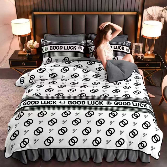 91家纺网 家纺一手货源 找家纺 绒耀 2025新款高克重牛奶绒四件套保暖四件套直播爆款电商爆款 白香