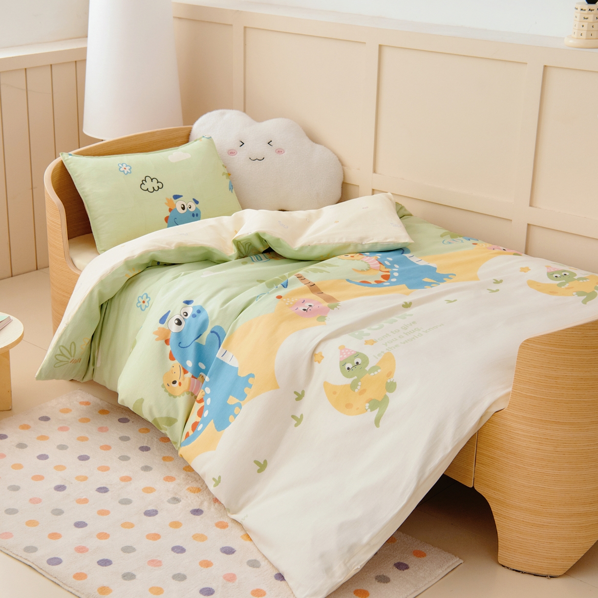 91家纺网 家纺一手货源 找家纺 （总）鱼宝 2026新款全棉纯棉幼儿园套件-星愿系列