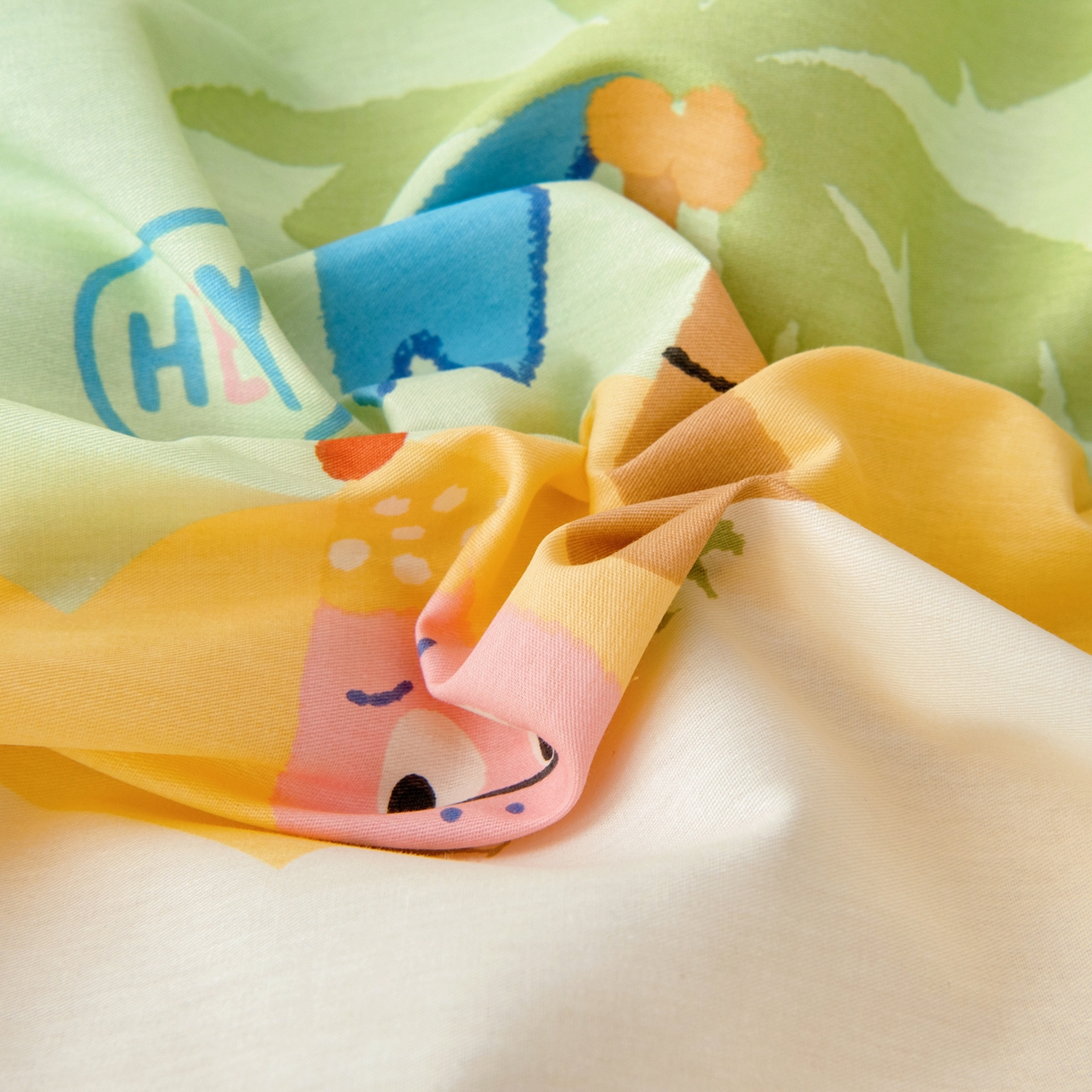 91家纺网 家纺一手货源 找家纺 （总）鱼宝 2026新款全棉纯棉幼儿园套件-星愿系列