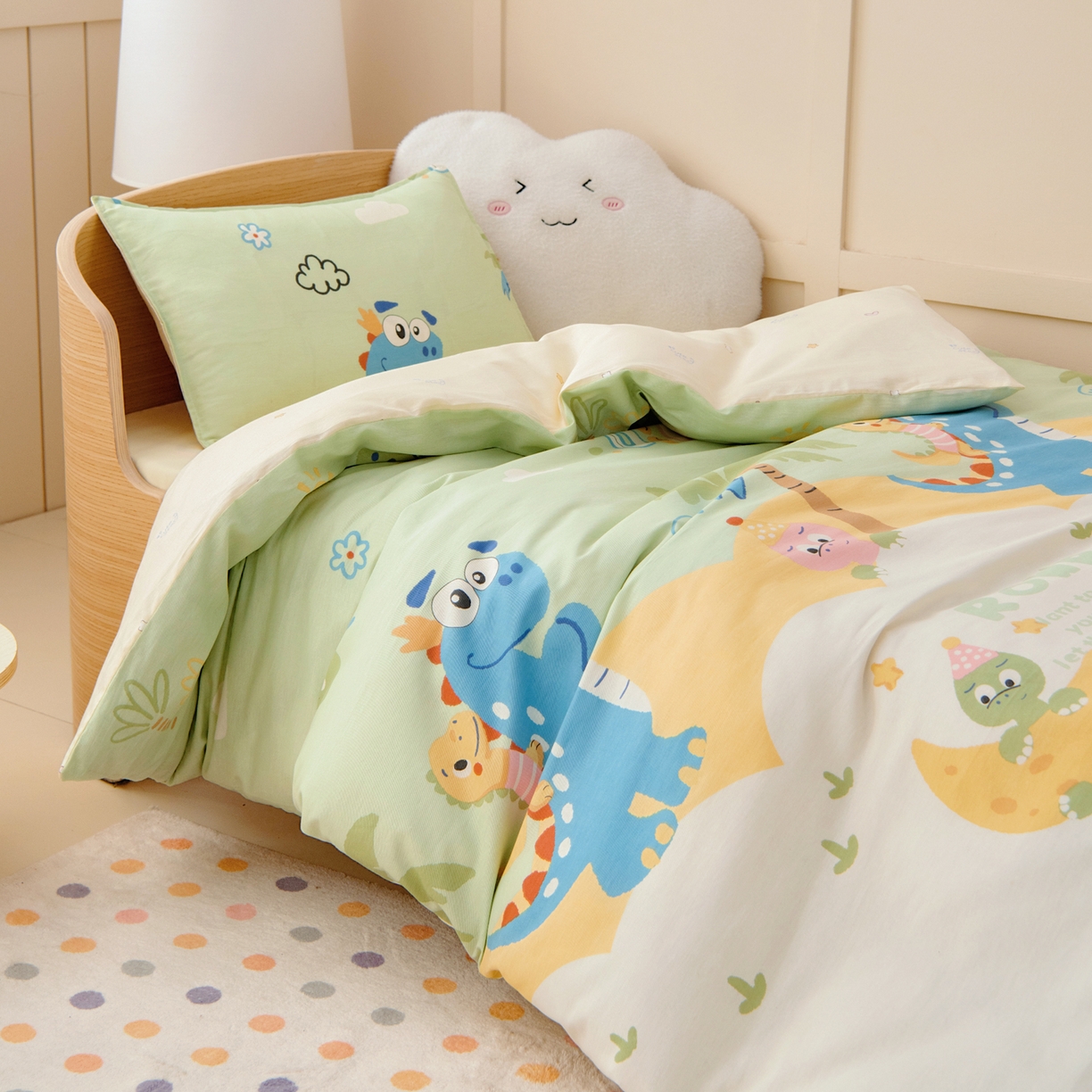 91家纺网 家纺一手货源 找家纺 （总）鱼宝 2026新款全棉纯棉幼儿园套件-星愿系列