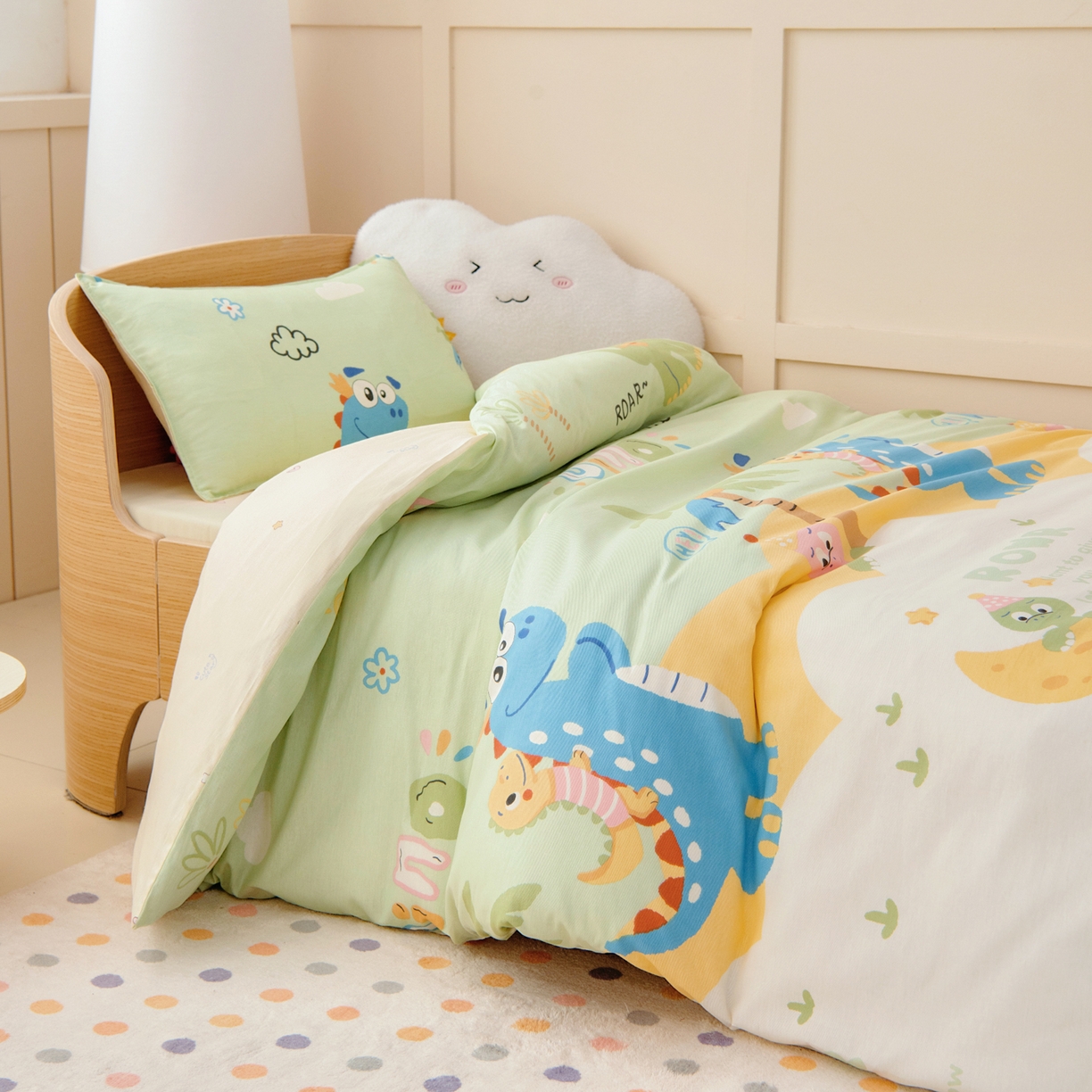 91家纺网 家纺一手货源 找家纺 （总）鱼宝 2026新款全棉纯棉幼儿园套件-星愿系列