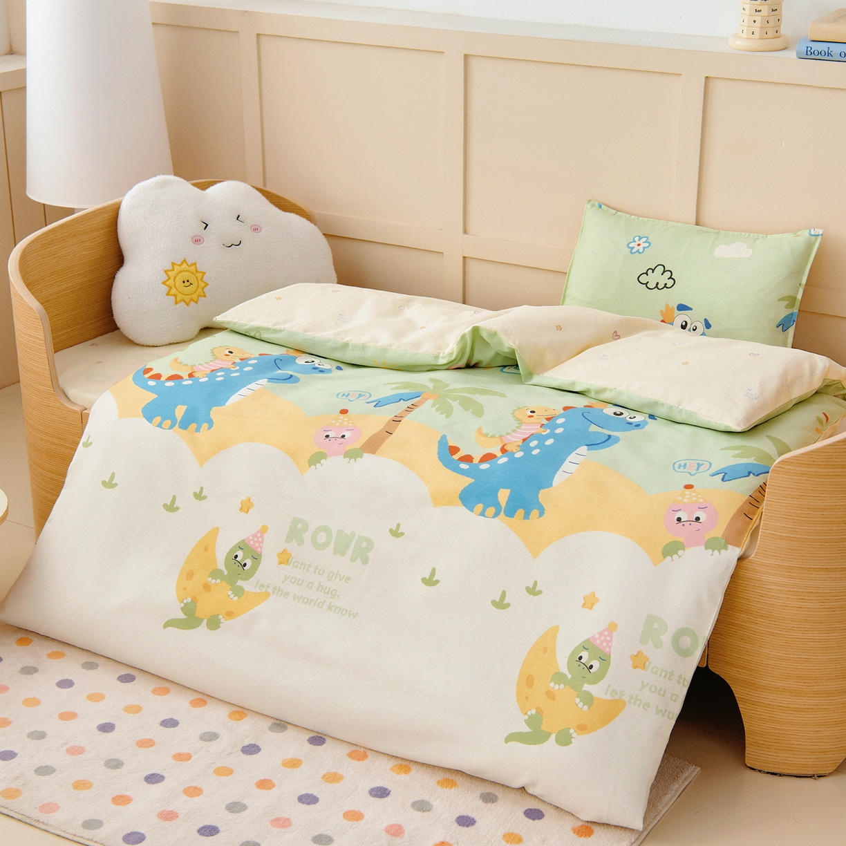 91家纺网 家纺一手货源 找家纺 （总）鱼宝 2026新款全棉纯棉幼儿园套件-星愿系列