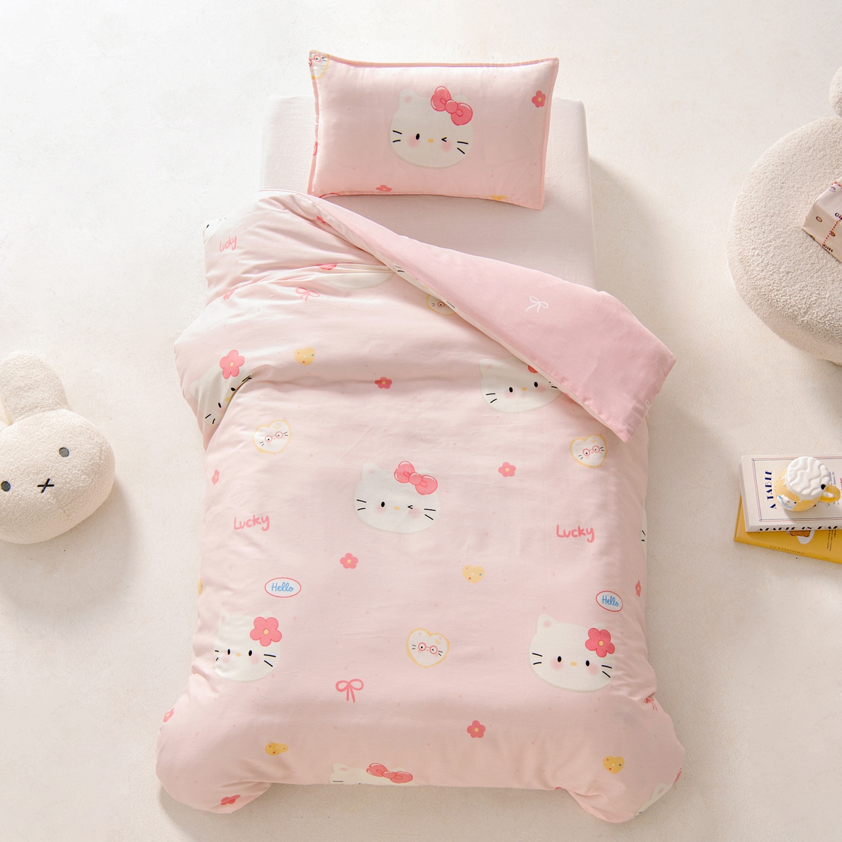 91家纺网 家纺一手货源 找家纺 （总）鱼宝 2026新款全棉纯棉幼儿园套件-星愿系列