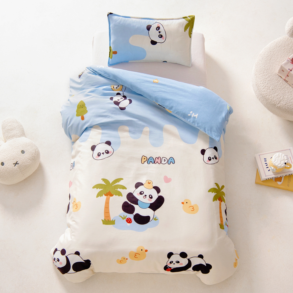 91家纺网 家纺一手货源 找家纺 （总）鱼宝 2026新款全棉纯棉幼儿园套件-星愿系列