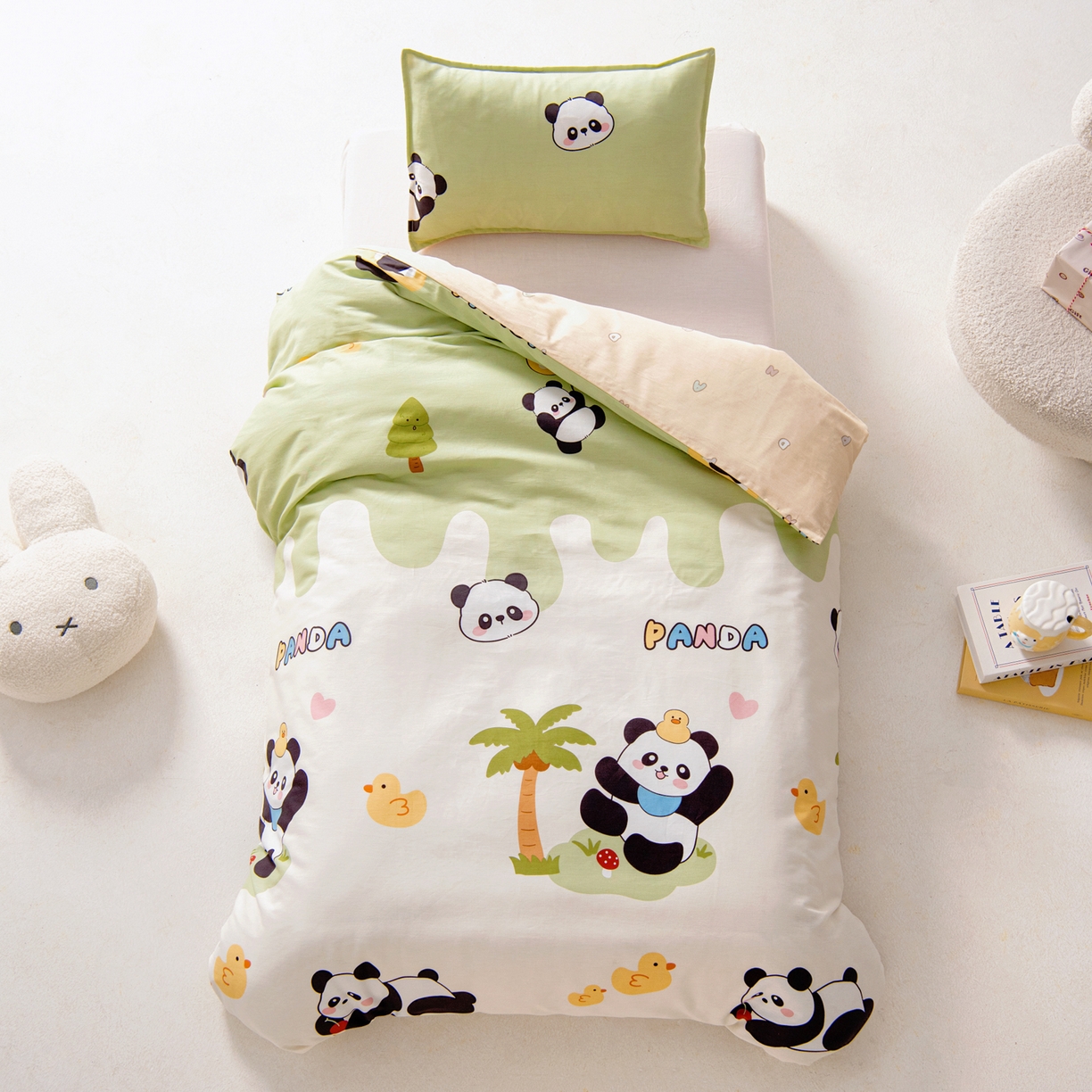 91家纺网 家纺一手货源 找家纺 （总）鱼宝 2026新款全棉纯棉幼儿园套件-星愿系列