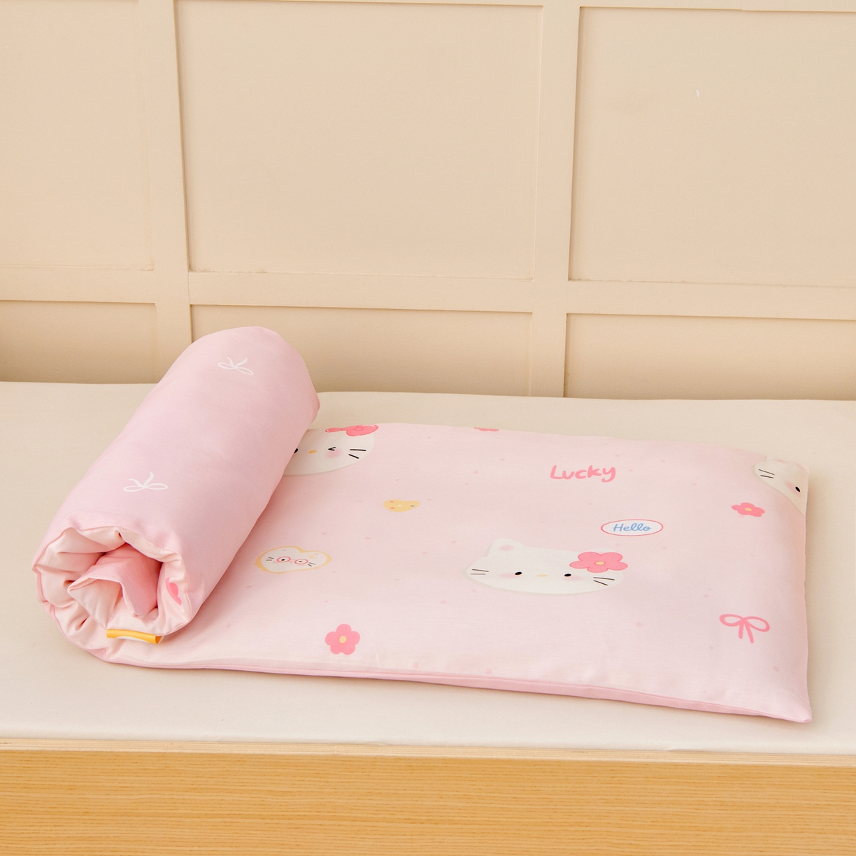 91家纺网 家纺一手货源 找家纺 鱼宝 2026新款全棉纯棉幼儿园套件-星愿系列 凯蒂甜梦