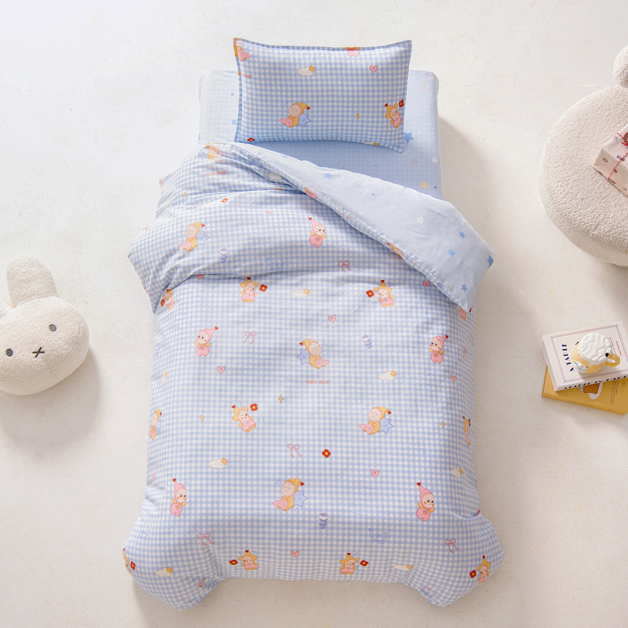 鱼宝 2026新款全棉纯棉幼儿园套件-星愿系列 可爱宝宝