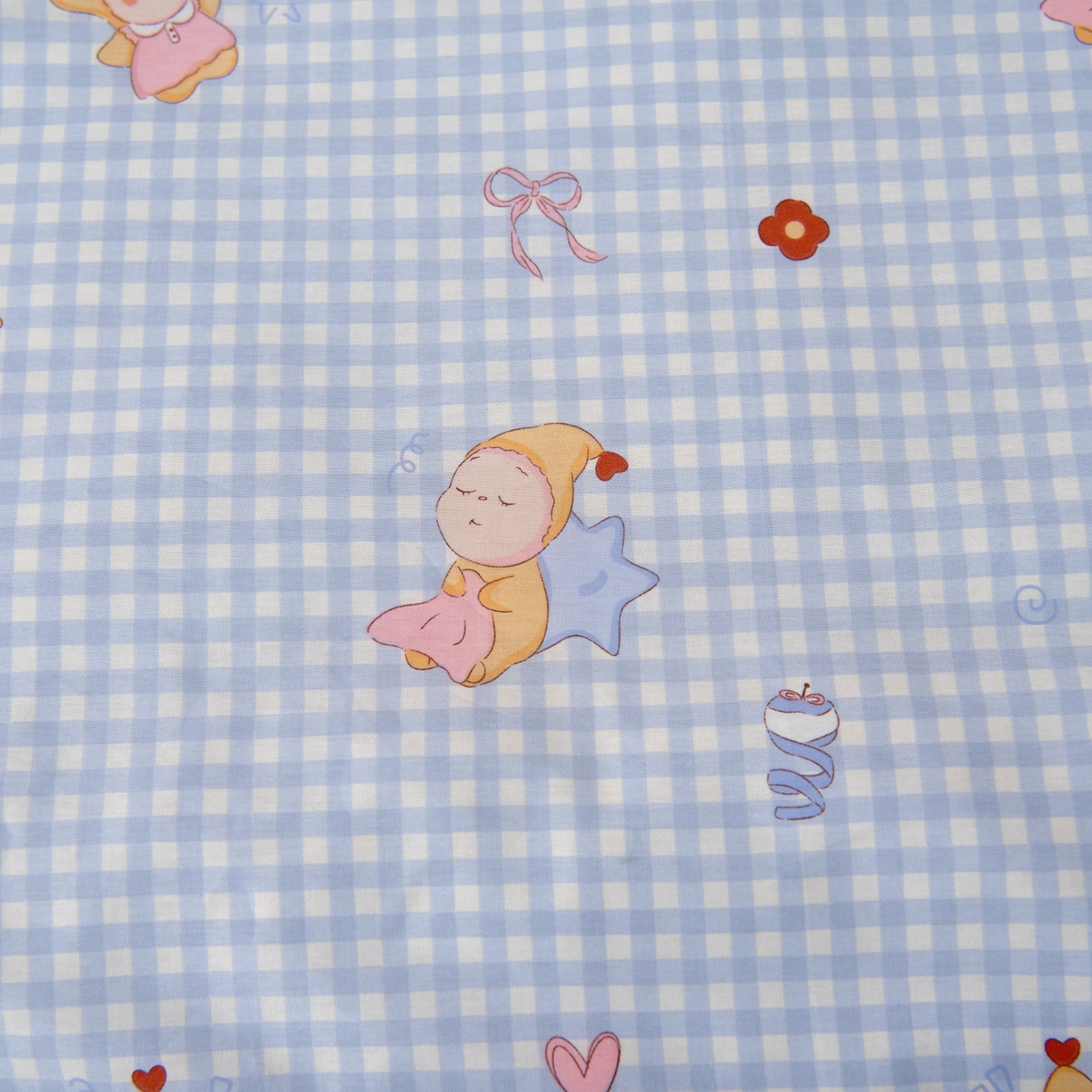 91家纺网 家纺一手货源 找家纺 鱼宝 2026新款全棉纯棉幼儿园套件-星愿系列 可爱宝宝