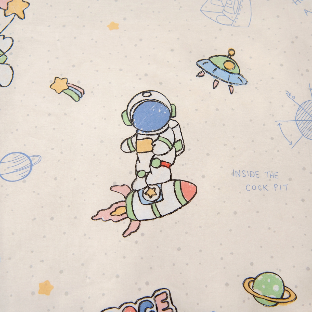 91家纺网 家纺一手货源 找家纺 鱼宝 2026新款全棉纯棉幼儿园套件-星愿系列 奇妙宇宙