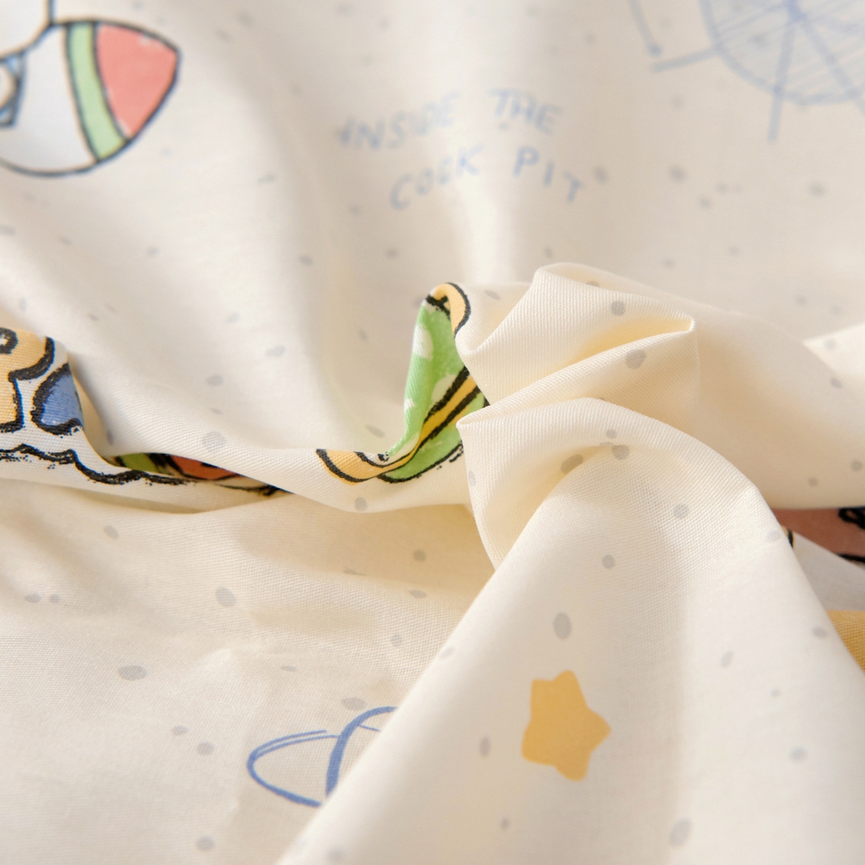 91家纺网 家纺一手货源 找家纺 鱼宝 2026新款全棉纯棉幼儿园套件-星愿系列 奇妙宇宙