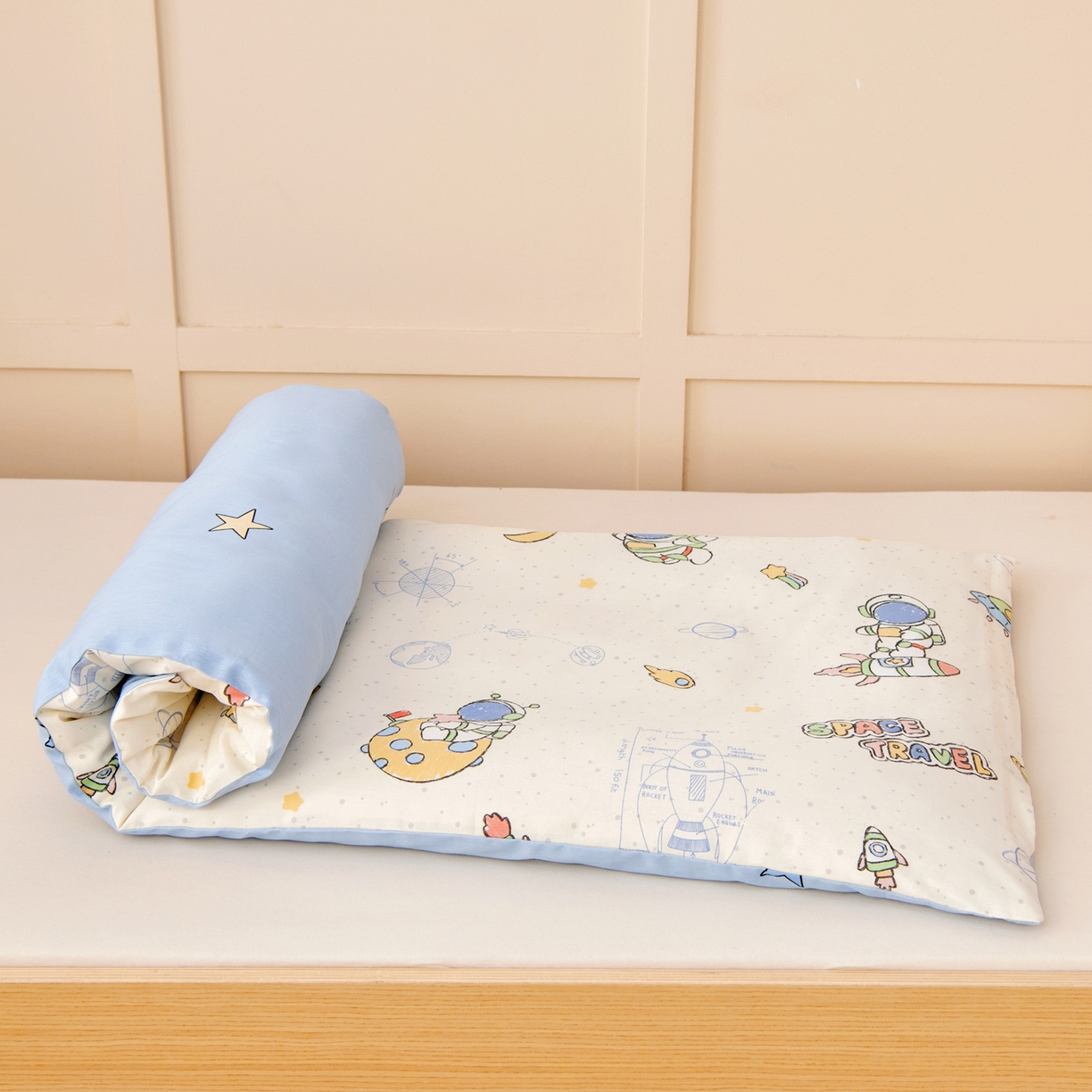 91家纺网 家纺一手货源 找家纺 鱼宝 2026新款全棉纯棉幼儿园套件-星愿系列 奇妙宇宙