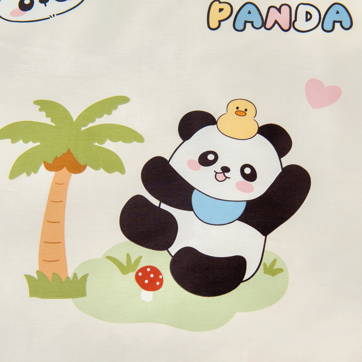 91家纺网 家纺一手货源 找家纺 鱼宝 2026新款全棉纯棉幼儿园套件-星愿系列 森林熊猫绿