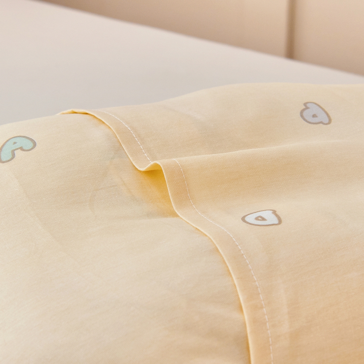 91家纺网 家纺一手货源 找家纺 鱼宝 2026新款全棉纯棉幼儿园套件-星愿系列 森林熊猫绿