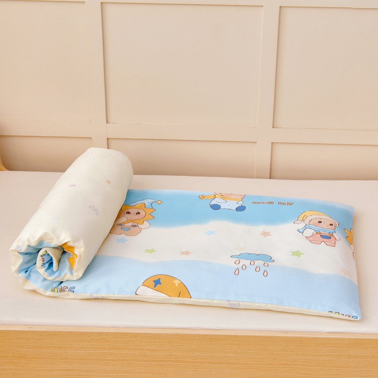 91家纺网 家纺一手货源 找家纺 鱼宝 2026新款全棉纯棉幼儿园套件-星愿系列 星梦童话