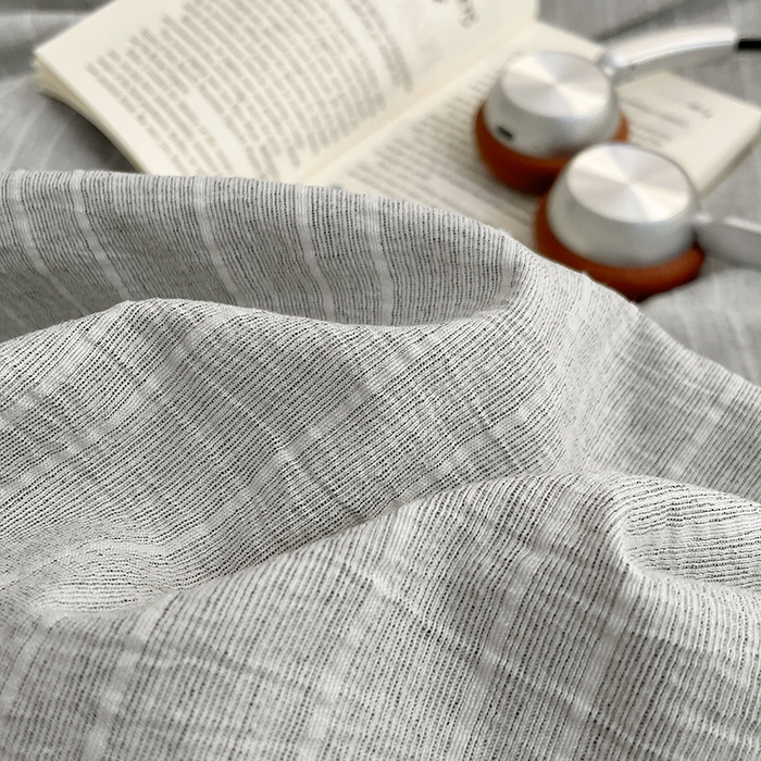 91家纺网 家纺一手货源 找家纺 优承佳生活馆 2026新款高克重无印风阳离子提花工艺三件套四件套单被套系列 （提供买家秀） 阳离子-冰川雾灰