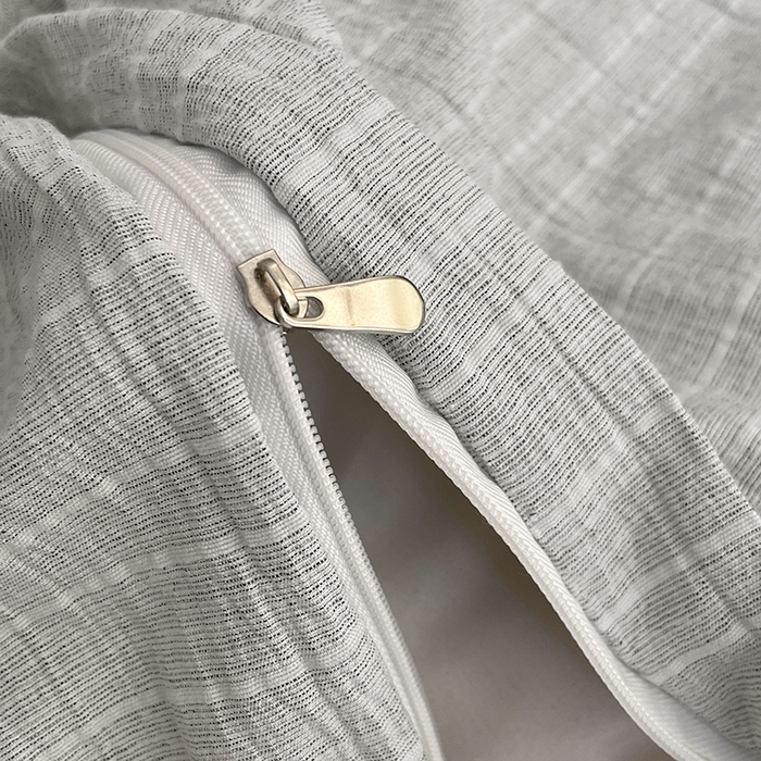 91家纺网 家纺一手货源 找家纺 优承佳生活馆 2026新款高克重无印风阳离子提花工艺三件套四件套单被套系列 （提供买家秀） 阳离子-冰川雾灰