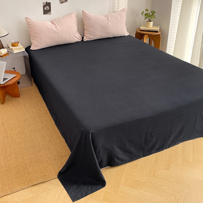 91家纺网 家纺一手货源 找家纺 优承佳生活馆 2026新款高克重无印风阳离子提花工艺三件套四件套单被套系列 （提供买家秀） 阳离子-淡粉+暗夜黑