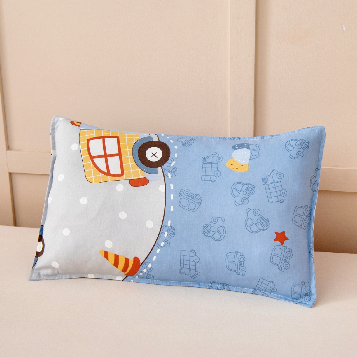 91家纺网 家纺一手货源 找家纺 鱼宝 2026新款全棉纯棉幼儿园套件-星愿系列 阳光车队