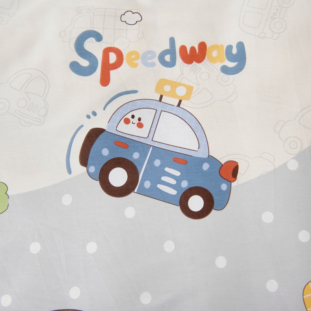 91家纺网 家纺一手货源 找家纺 鱼宝 2026新款全棉纯棉幼儿园套件-星愿系列 阳光车队