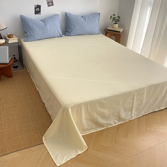 91家纺网 家纺一手货源 找家纺 优承佳生活馆 2026新款高克重无印风阳离子提花工艺三件套四件套单被套系列 （提供买家秀） 阳离子-海盐蓝