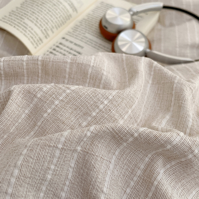 91家纺网 家纺一手货源 找家纺 优承佳生活馆 2026新款高克重无印风阳离子提花工艺三件套四件套单被套系列 （提供买家秀） 阳离子-奶咖色