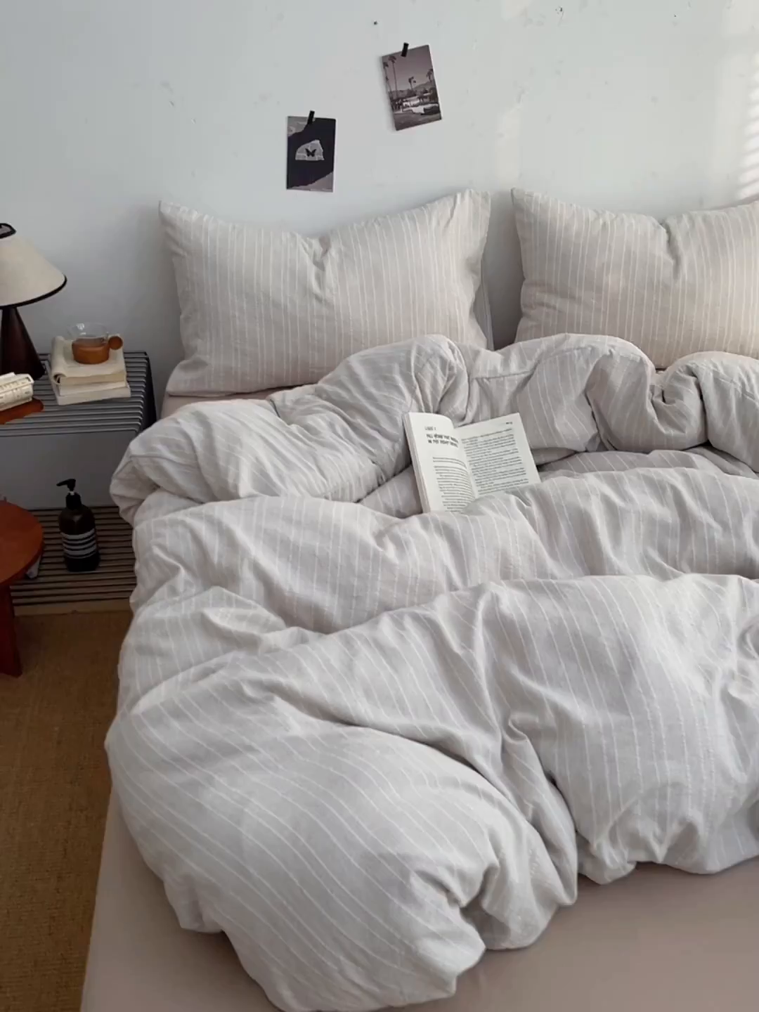 91家纺网 家纺一手货源 找家纺 优承佳生活馆 2026新款高克重无印风阳离子提花工艺三件套四件套单被套系列 （提供买家秀） 阳离子-奶咖色